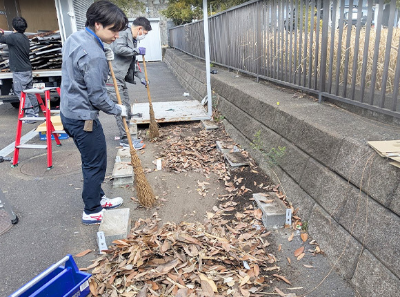 イナバ物置　解体・新規施工